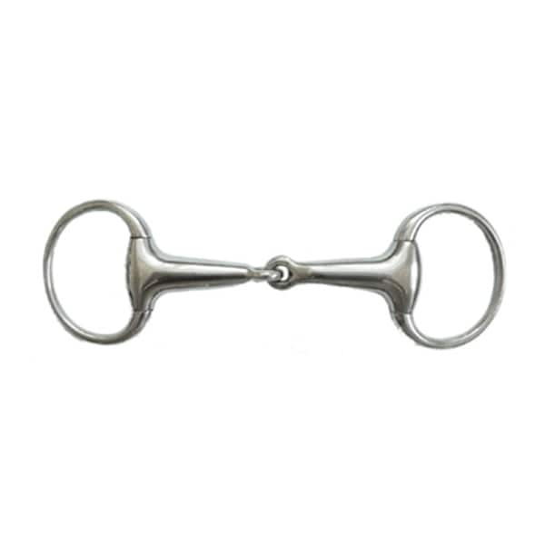 Jacks Imports Stainless Steel Thick Hollow Mouth Eggbutt Snaffle Bit 5" 20103-5 - main